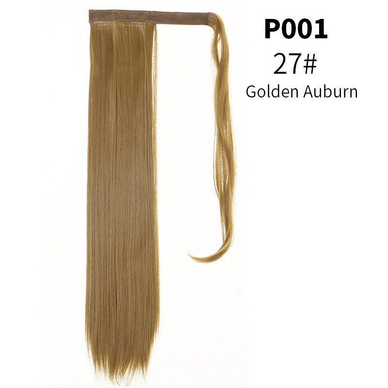 Silk Long Straight Hair Wig Ponytail