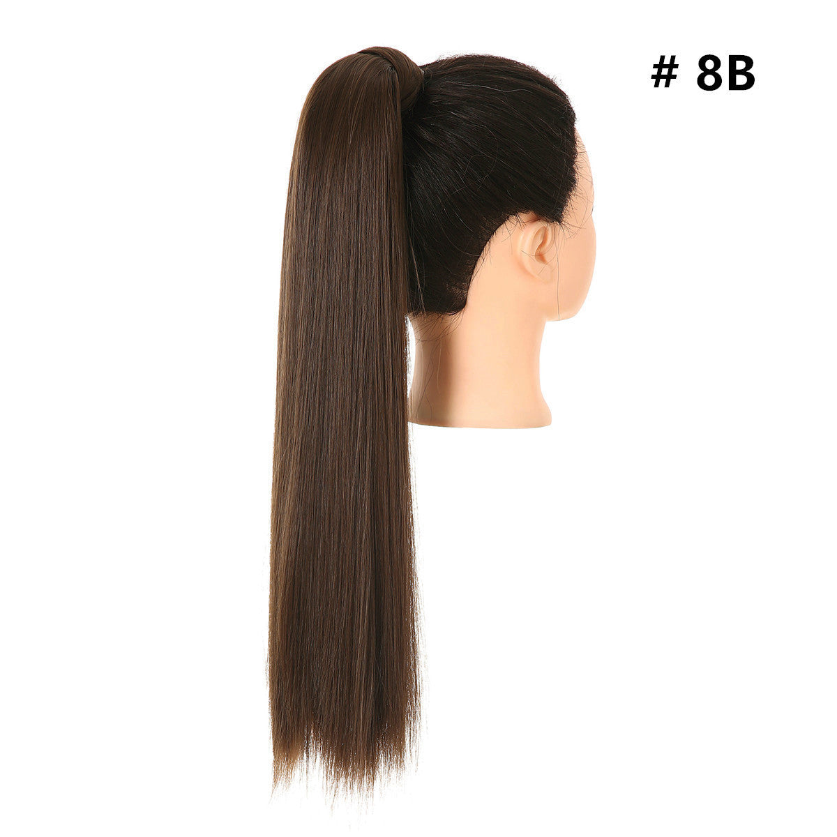 Silk Long Straight Hair Wig Ponytail