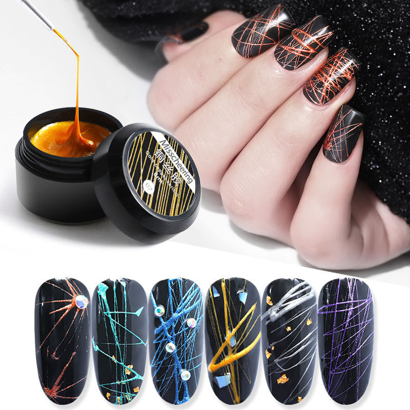 Metal painting glue nails paint